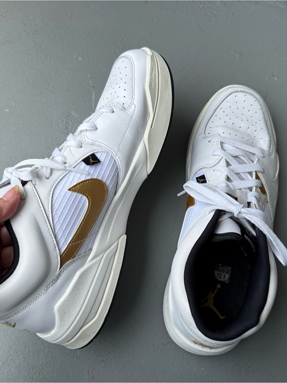 Air Jordan Stadium 90 White Metallic Gold  size 12.5